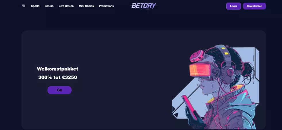 Betory Casino Nederland — 300% welkomstbonus tot €3.250 voor nieuwe spelers